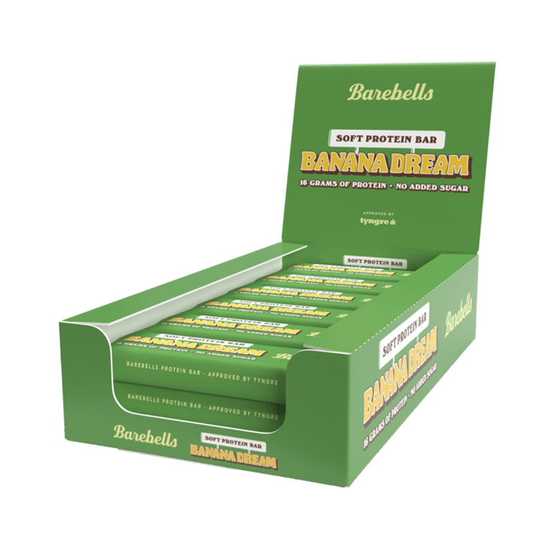 Soft Protein Bar, 55g x 12 kpl-Proteiinipatukka-Barebells-Banana Dream-Aminopörssi