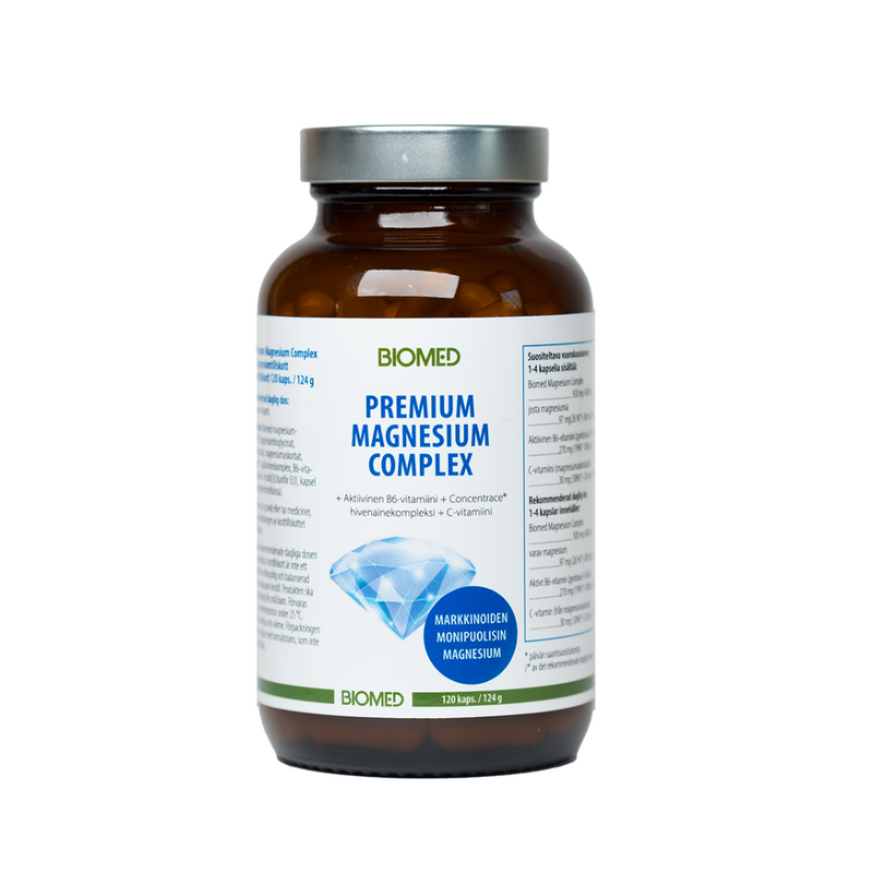 Premium Magnesium Complex 120 kaps.-Magnesium-Biomed-Aminopörssi