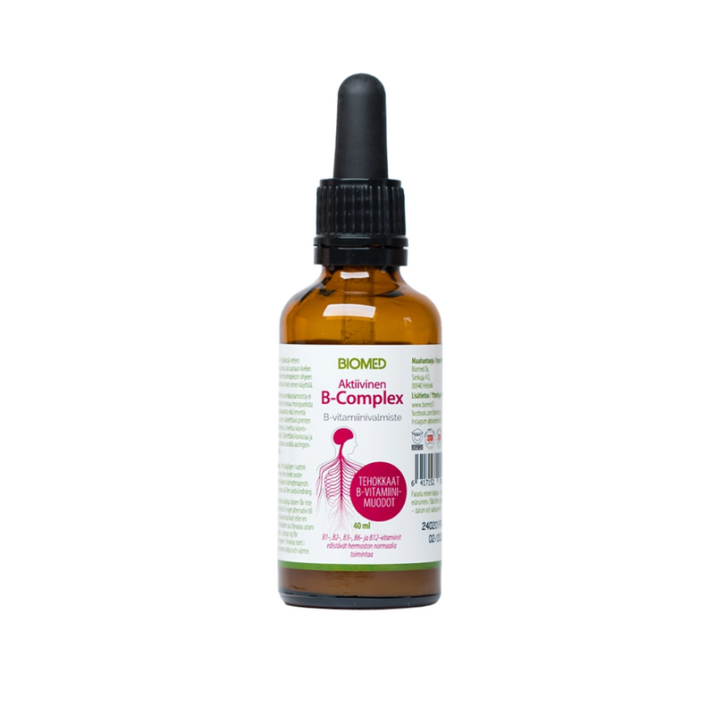 Aktiviinen B-Complex 40 ml-B-vitamiini-Biomed-Aminopörssi