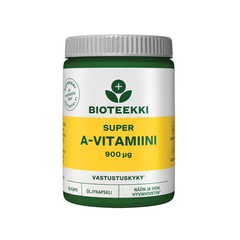 Super A-vitamiini 900 µg, 50 kaps.-A-vitamiini-Bioteekki-Aminopörssi