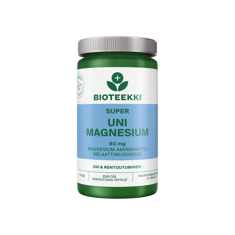 Super Uni Magnesium, 60 tabl.-Magnesium-Bioteekki-Aminopörssi