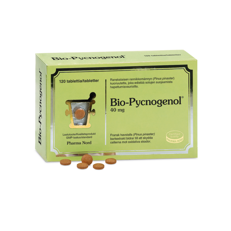 Bio-Pycnogenol® 120 tabl-Antioksdiantti-Pharma Nord-Aminopörssi