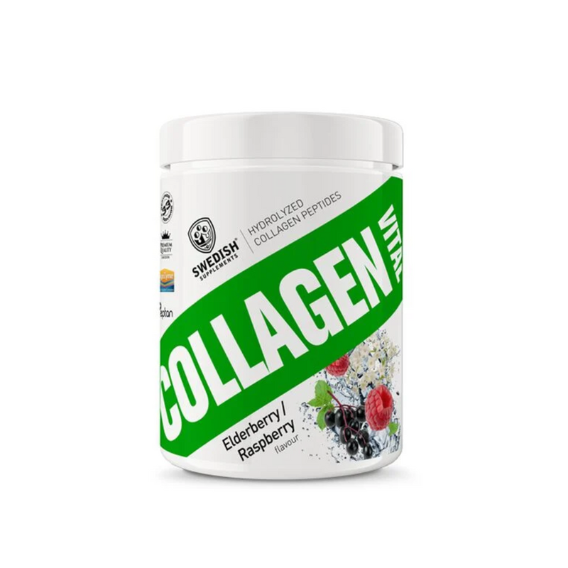 Collagen Vital, 400 g-Kollageeni-Swedish Supplements-Elderflower Raspberry-Aminopörssi