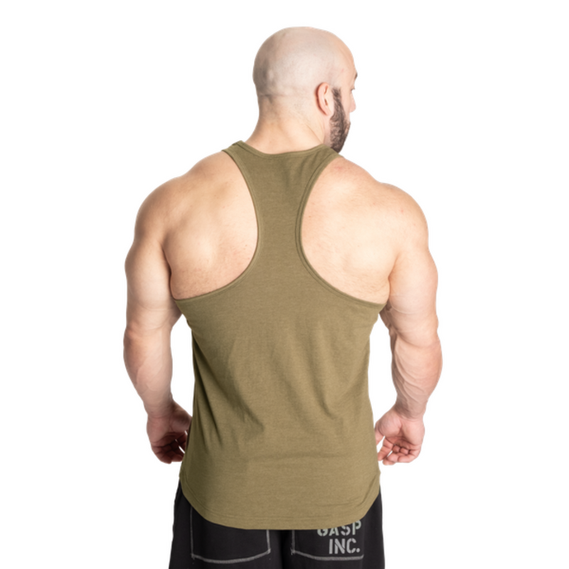 Classic Essnt T-back, army green melange-Miesten hihattomat paidat-GASP-M-Aminopörssi