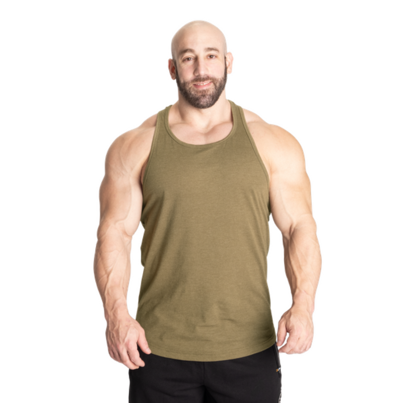 Classic Essnt T-back, army green melange-Miesten hihattomat paidat-GASP-M-Aminopörssi