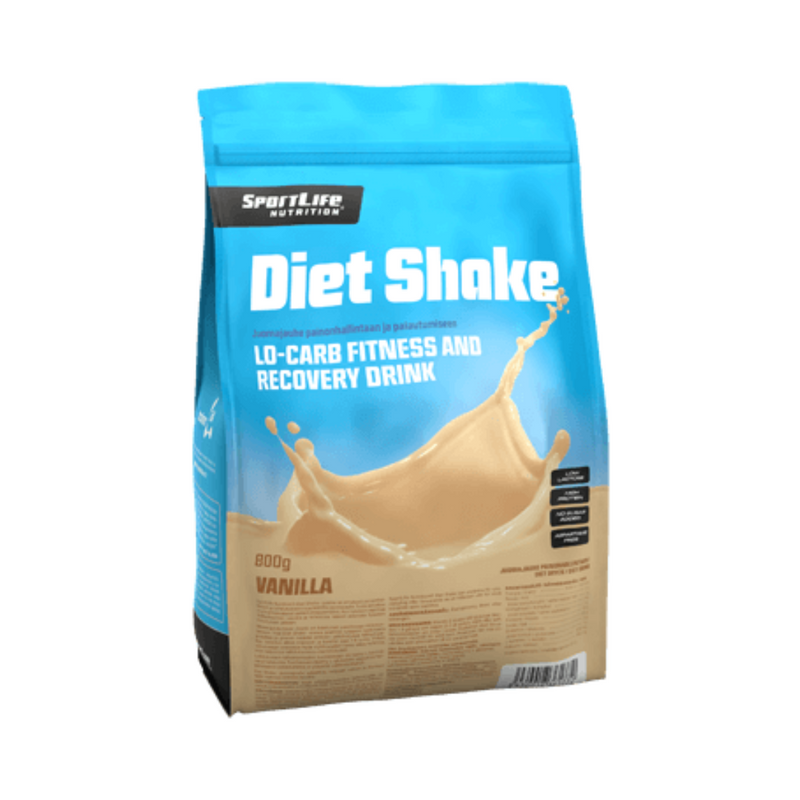 Diet Shake, 800 g-Ateriankorvike-SportLife Nutrition-Vanilja-Aminopörssi