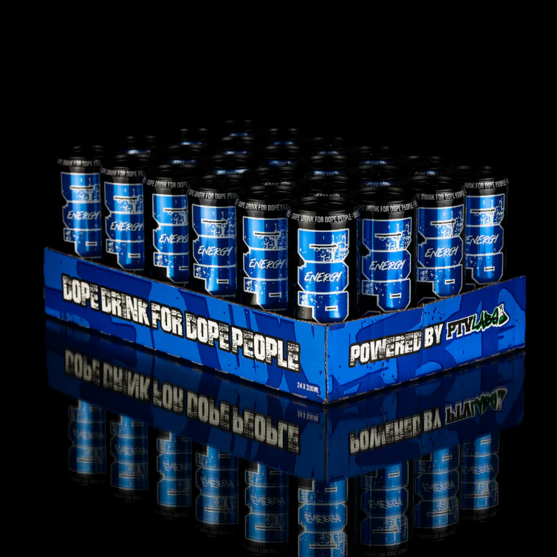 DOP3 Energy Drink (24 kpl)-Energiajuoma-PTVLABS-Blue Raspberry-Aminopörssi