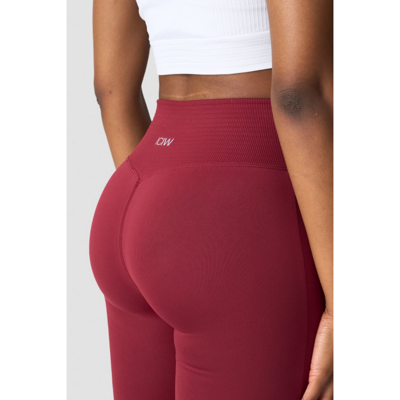 Define Seamless Flared Tights, Burgundy-Naisten trikoot ja leggingsit-ICANIWILL-XS-Aminopörssi