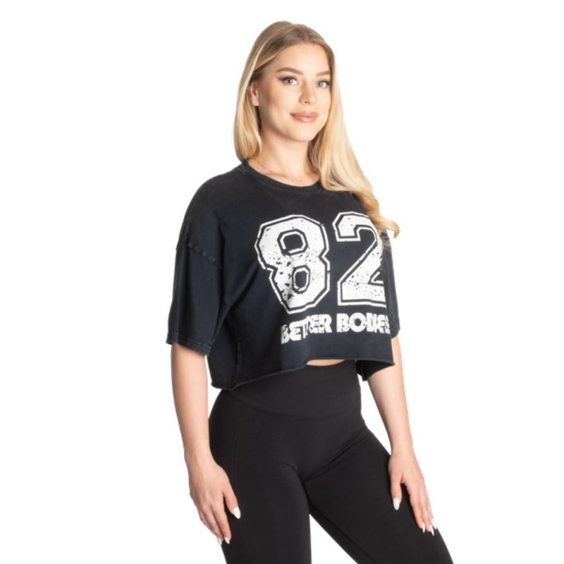 Eighty 2 Tee Black / White-Naisten lyhythihaiset ja topit-Better Bodies-S-Aminopörssi