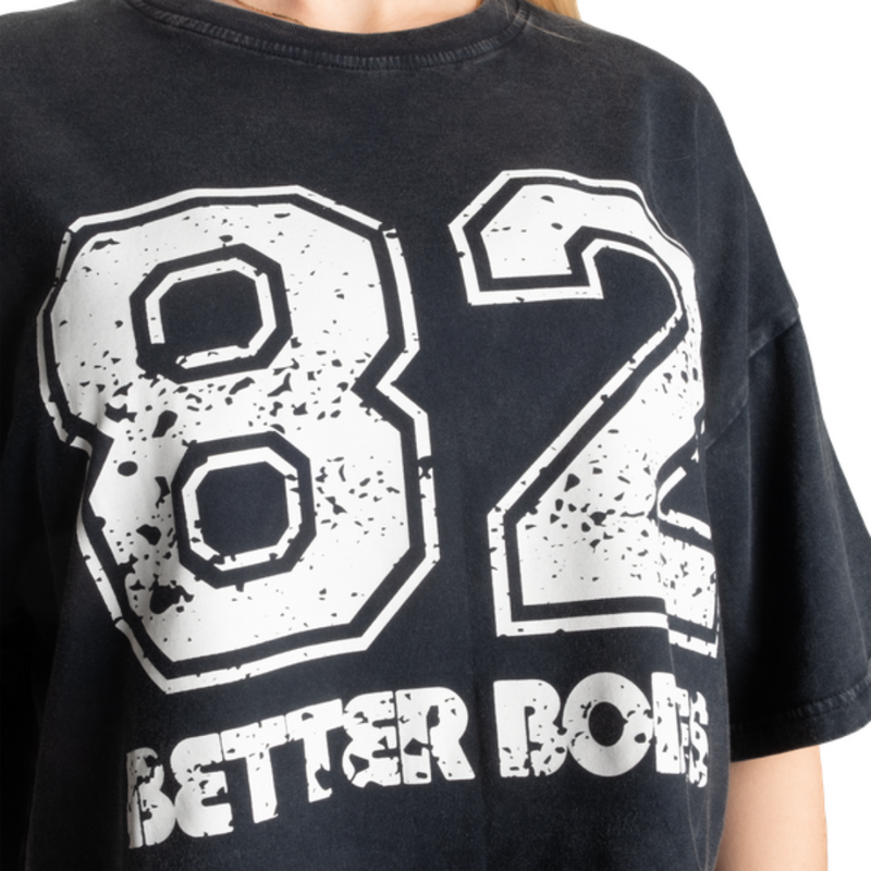 Eighty 2 Tee Black / White-Naisten lyhythihaiset ja topit-Better Bodies-S-Aminopörssi