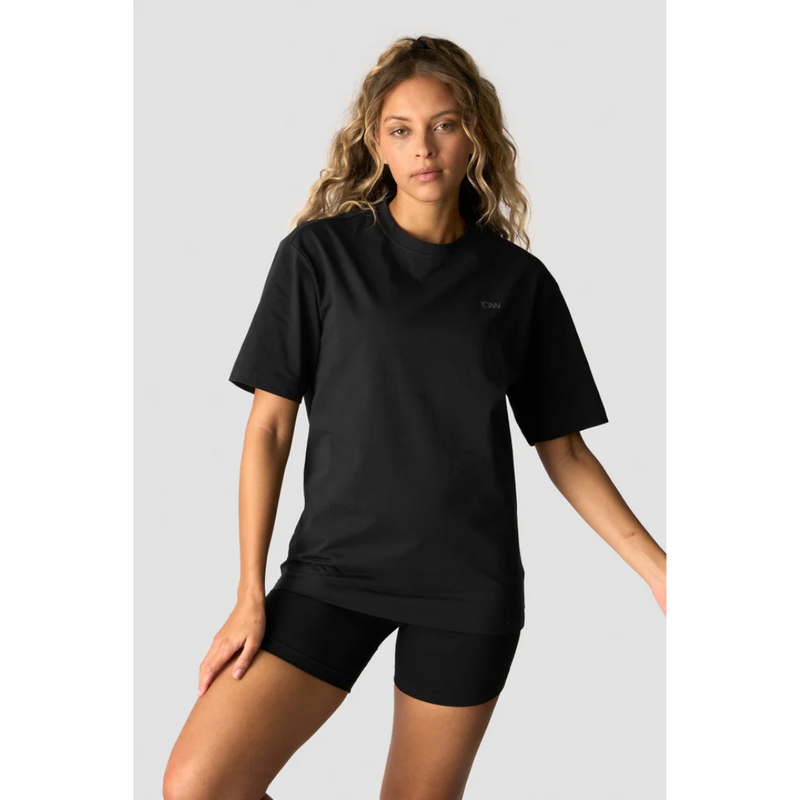 Everyday Cotton T-shirt Black-Naisten lyhythihaiset ja topit-ICANIWILL-XS-Aminopörssi