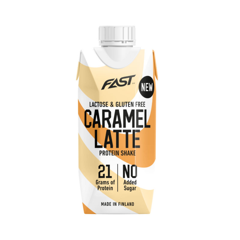 Protein Shake, 250 ml-Proteiinijuoma-FAST-Caramel Latte-Aminopörssi