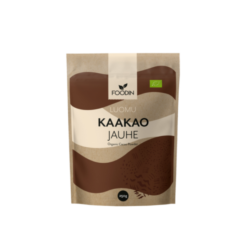 Kaakaojauhe luomu, 250 g-Kaakao-Foodin-Aminopörssi