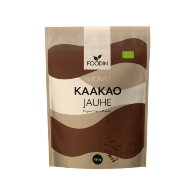 Kaakaojauhe luomu, 250 g-Kaakao-Foodin-Aminopörssi