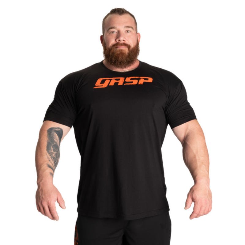 Legacy Gym Tee, Black / Flame-Miesten T-paita-GASP-M-Aminopörssi