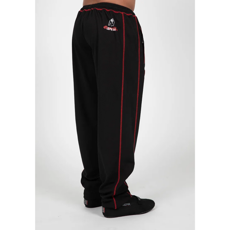 Marlow Mesh Pants Black/Red-Miesten housut-Gorilla Wear-S/M-Aminopörssi