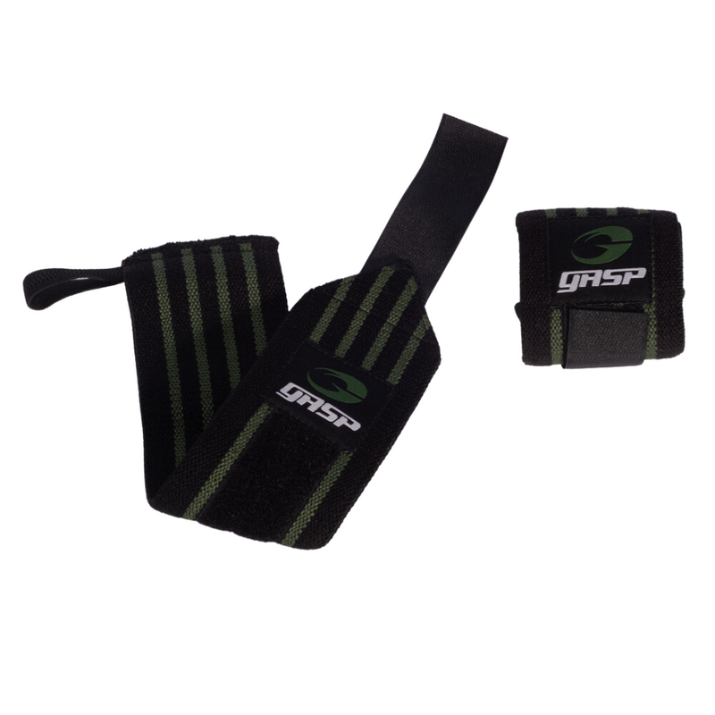 GASP Hardcore Wrist Wrap, black/green-Ranneside-GASP-Aminopörssi