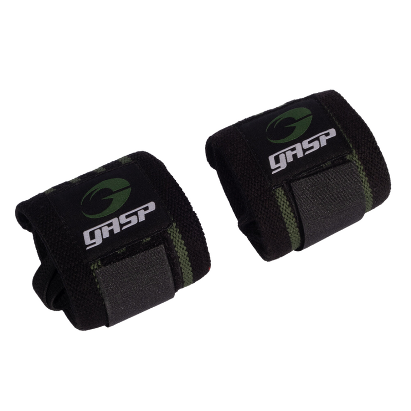 GASP Hardcore Wrist Wrap, black/green-Ranneside-GASP-Aminopörssi