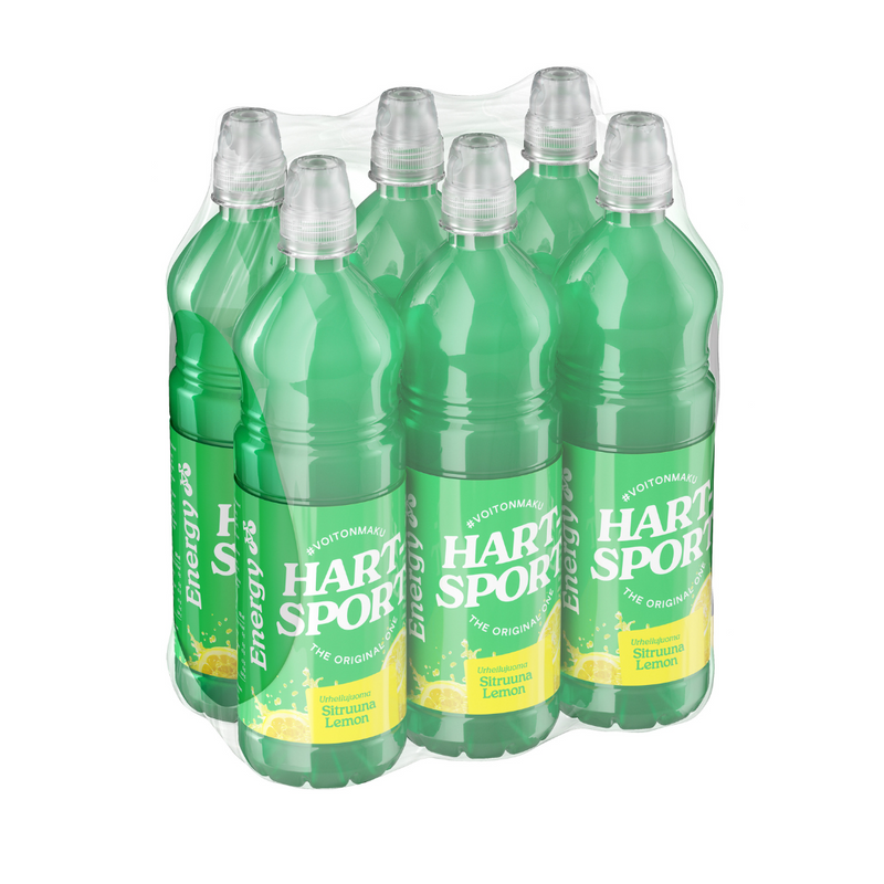 Hart-Sport Valmisjuoma 750 ml 6 pack-Urheilujuoma-Hart-Sport-6-pack Sitruuna valmisjuoma-Aminopörssi