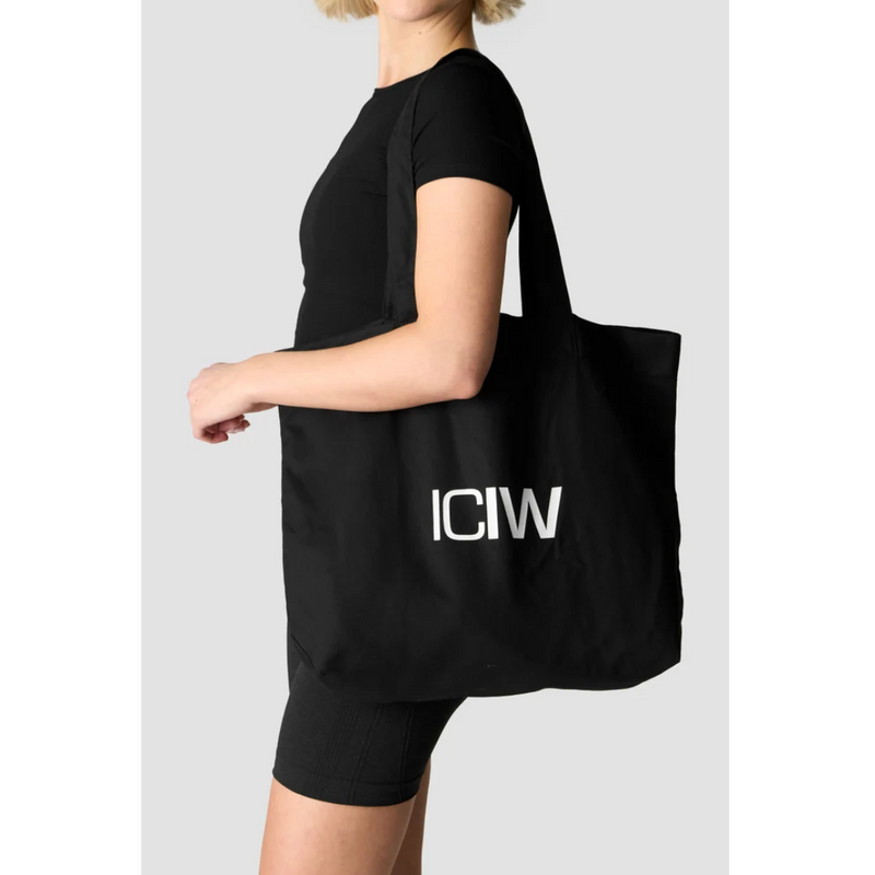 Cotton Tote Bag Black-Treenireppu-ICANIWILL-Aminopörssi