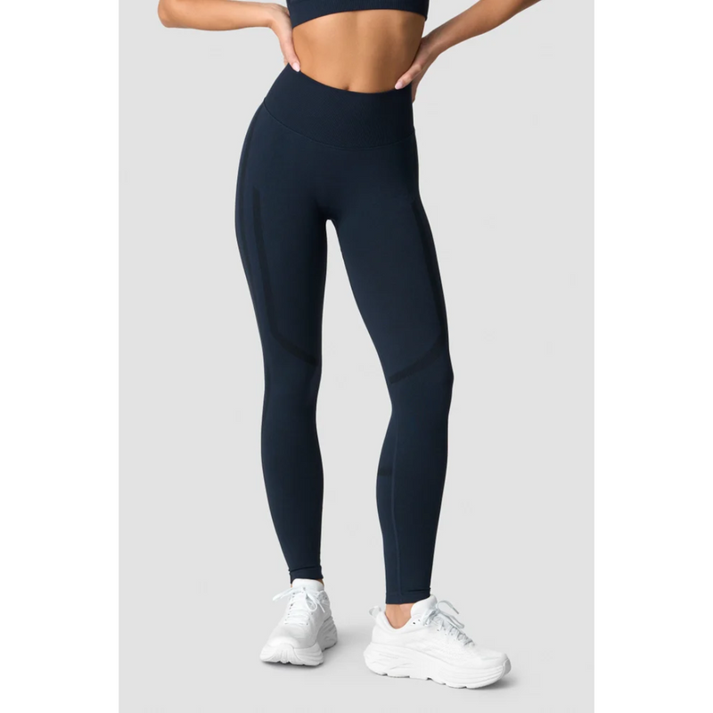 Rush Seamless Tights, Navy Melange-Naisten trikoot ja leggingsit-ICANIWILL-XS-Aminopörssi