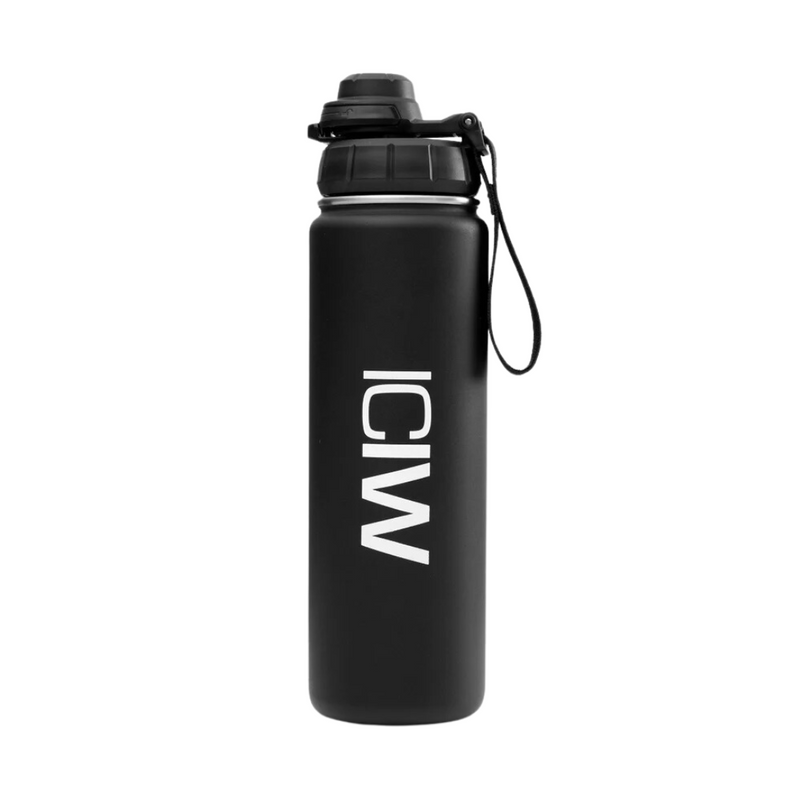 ICANIWILL Insulated Water Bottle Black 720 ml-Teräspullo-ICANIWILL-Aminopörssi