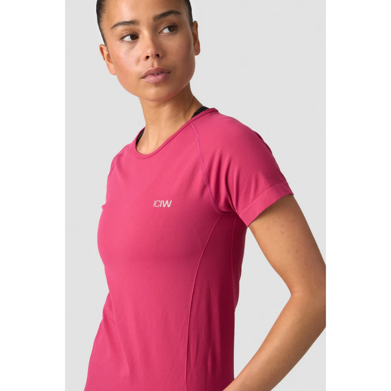 Everyday seamless T-shirt Pink-Naisten lyhythihaiset ja topit-ICANIWILL-S-Aminopörssi