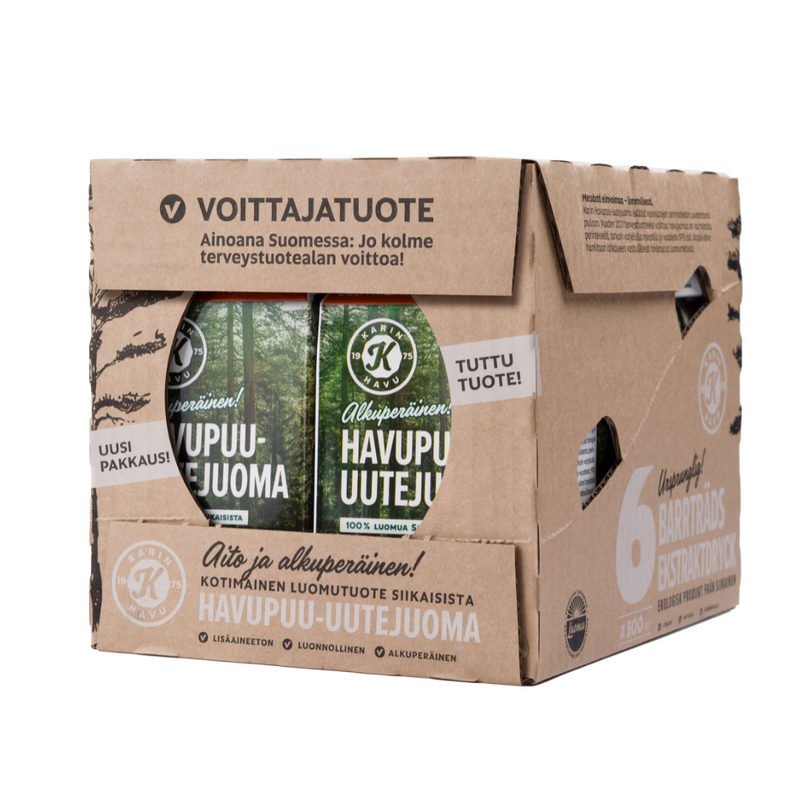 Karin Havupuu-uutejuoma, 500 ml x 6 kpl-Yrttivalmiste-Karin Havupuu-Aminopörssi