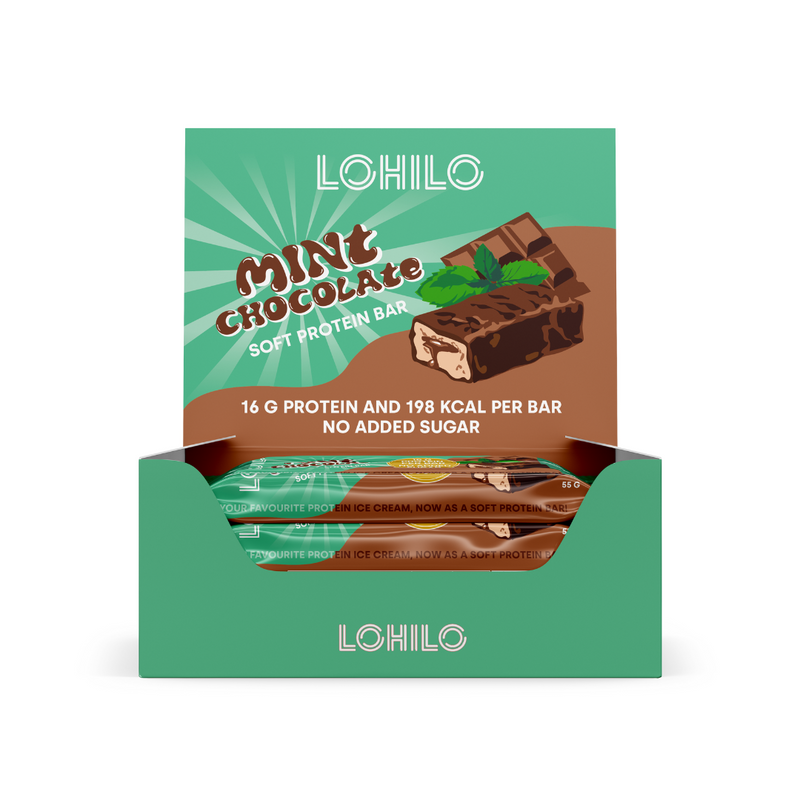 Erä: LOHILO Proteiinipatukka 55 g x 12 kpl-Proteiinipatukka-LOHILO-Mint Chocolate-Aminopörssi