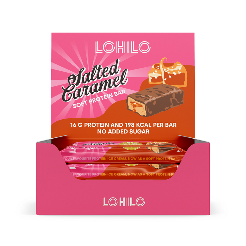 LOHILO Proteiinipatukka 55 g x 12 kpl-Proteiinipatukka-LOHILO-Salted Caramel-Aminopörssi