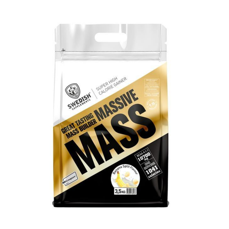 Massive Mass, 3500 g-Gaineri-Swedish Supplements-Banana Split-Aminopörssi