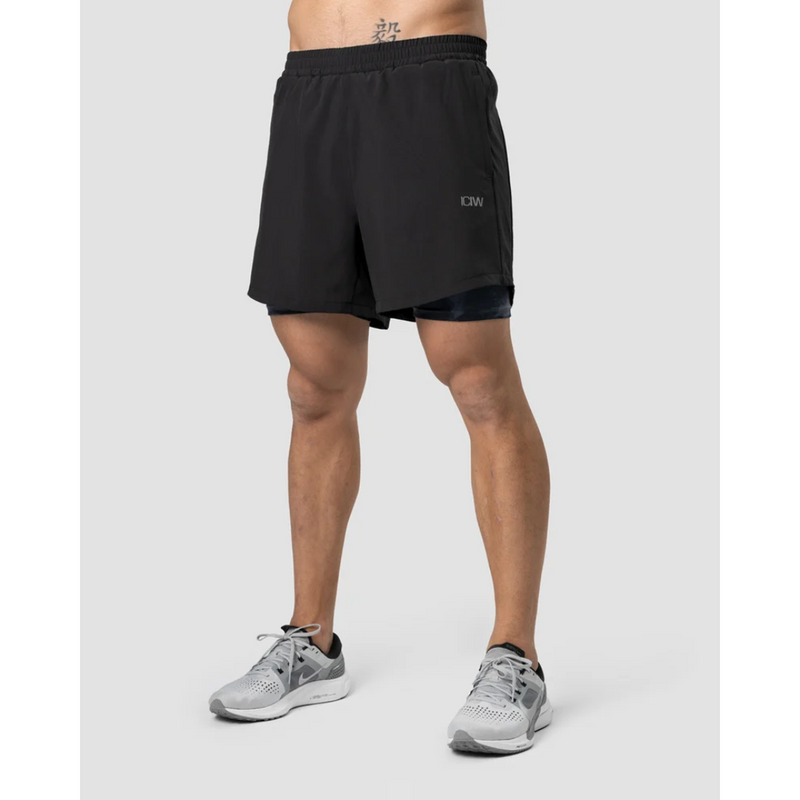 Mercury 2 in 1 shorts Black Camo-Miesten shortsit-ICANIWILL-S-Aminopörssi