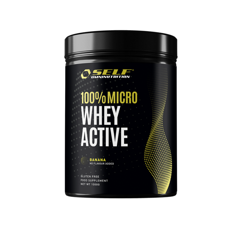 Micro Whey Active, 1kg-Heraisolaatti-SELF omninutrition-Banana-Aminopörssi