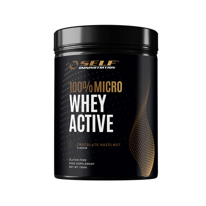 Micro Whey Active, 1kg-Heraisolaatti-SELF omninutrition-Choco-Hazelnut-Aminopörssi