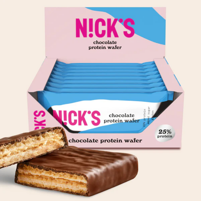 Nick's Proteiinivohveli 40g x 24 kpl-Proteiinipatukka-Nick's-Chocolate-Aminopörssi