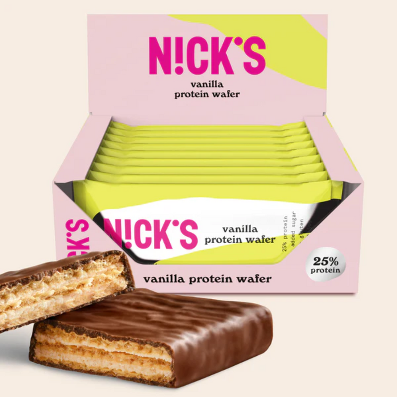 Nick's Proteiinivohveli 40g x 24 kpl-Proteiinipatukka-Nick's-Vanilla-Aminopörssi