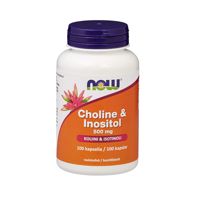 Choline & Inositol 500 mg, 100 kaps.-Koliini Inositoli-NOW® Foods-Aminopörssi