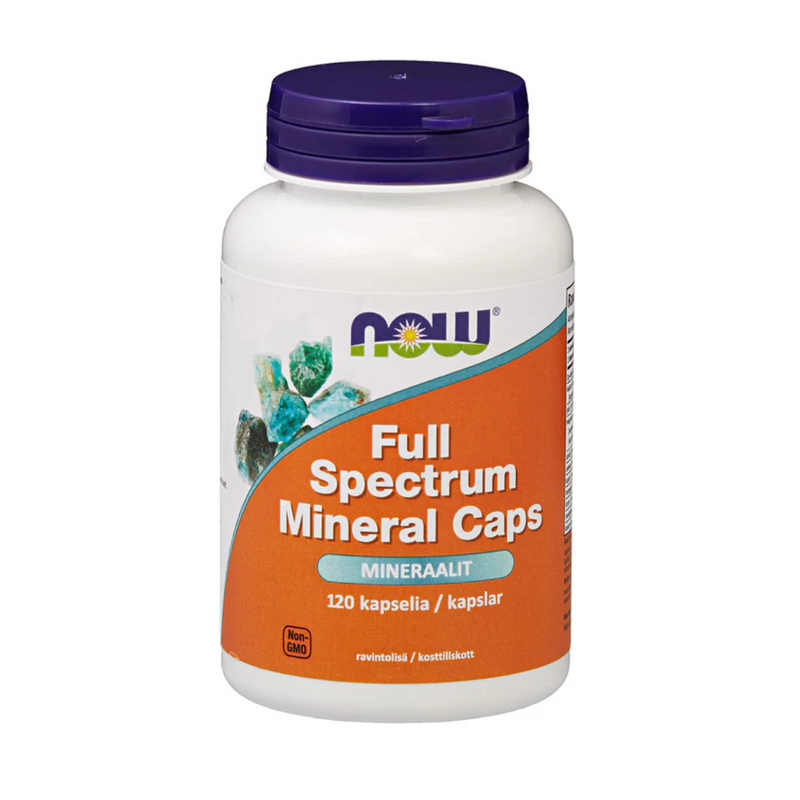 Full Spectrum Mineral Caps, 120 kaps.-Monivitamiini-NOW® Foods-Aminopörssi