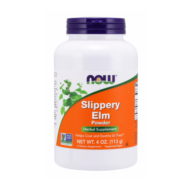 Slippery Elm jauhe, 113 g-Vihertuote-NOW® Foods-Aminopörssi