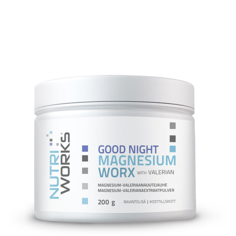 Good Night Magnesium worX with Valerian, 200 g-Magnesium-Nutri Works-Aminopörssi