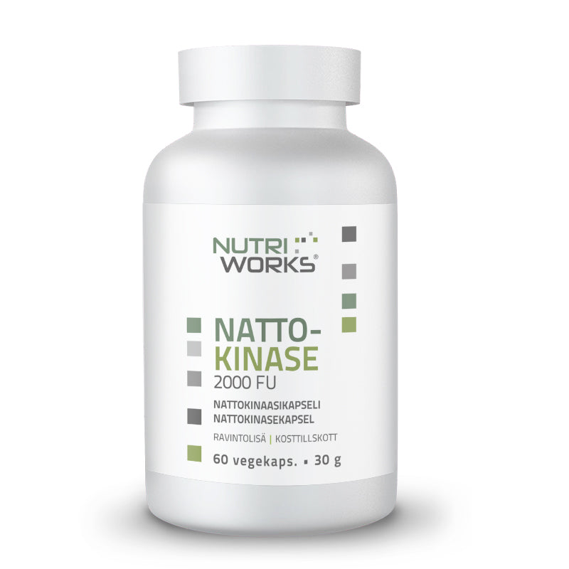 Nattokinase 2000 FU nattokinaasi, 60 vegekaps-Nattokinaasi-Nutri Works-Aminopörssi