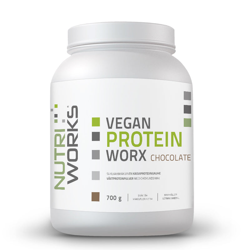 Vegan Protein worX 700 g-Kasviproteiini-Nutri Works-Chocolate-Aminopörssi