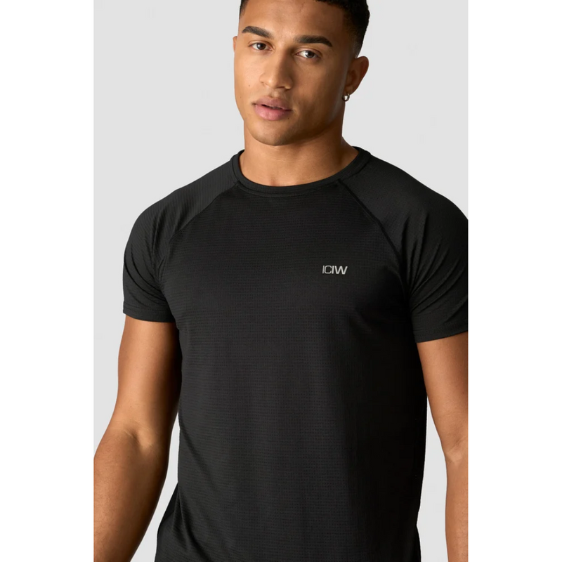 Training Mesh T-shirt Black-Miesten T-paita-ICANIWILL-S-Aminopörssi