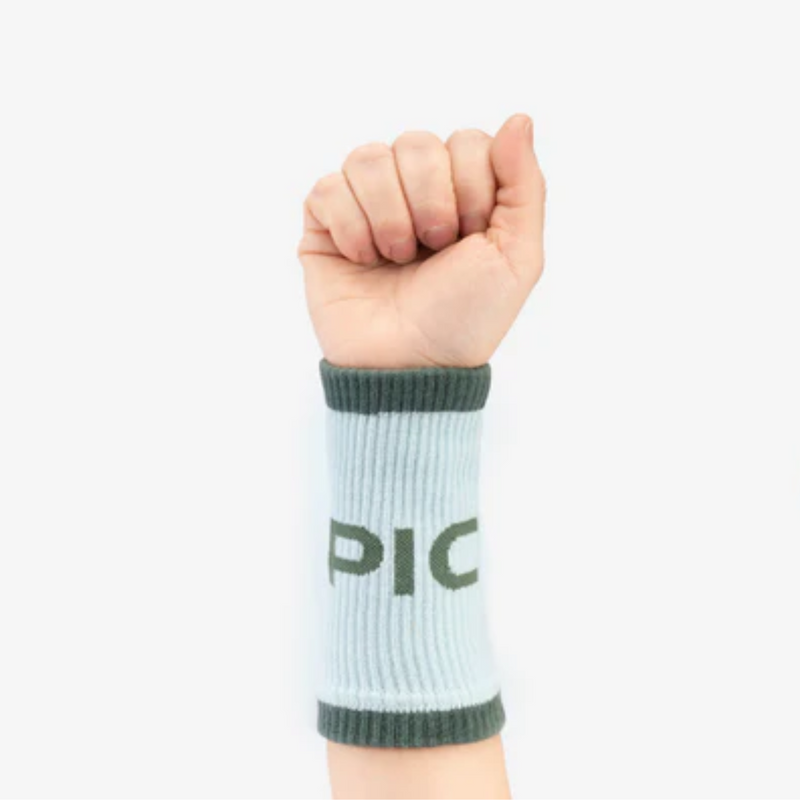 Long Sports Wristbands, Green-Ranneside-Picsil-Aminopörssi