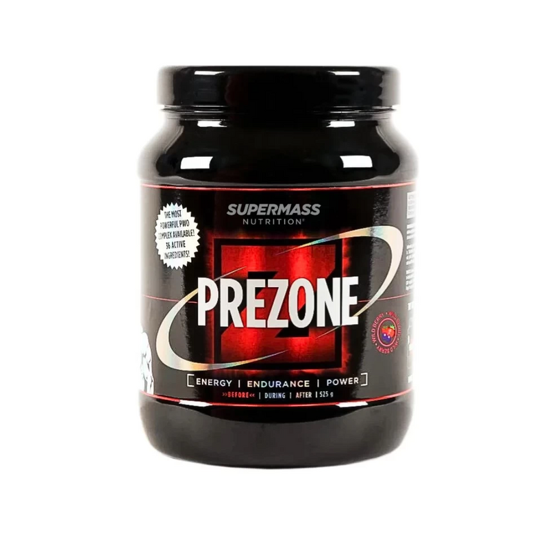 Prezone, 525 g-Pre-Workout-Supermass Nutrition-Wild Berry-Aminopörssi