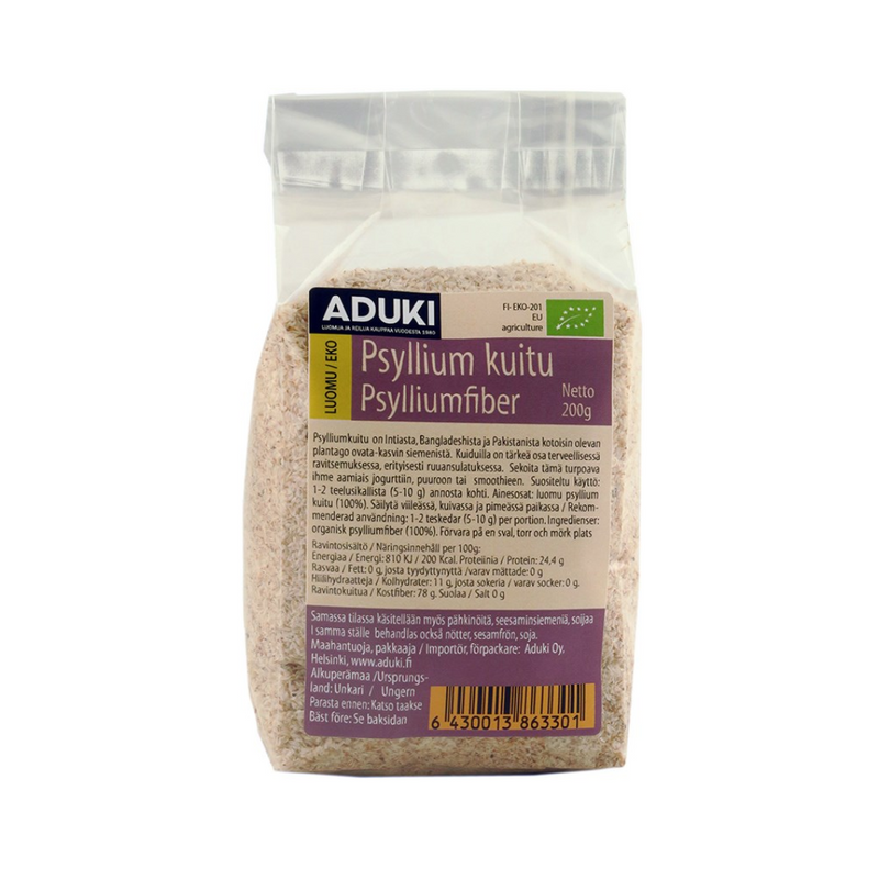 Psyllium, 200g-Kuitu-Aduki-Aminopörssi