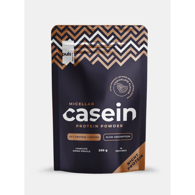 Casein Protein Powder, 500 g-Herakonsentraatti-PULS-Chocolate-Aminopörssi