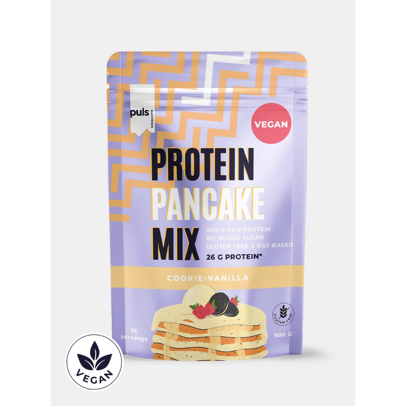 VEGAN Pancake Mix, 500 g-Ateriankorvike-Puls Nutrition-Aminopörssi