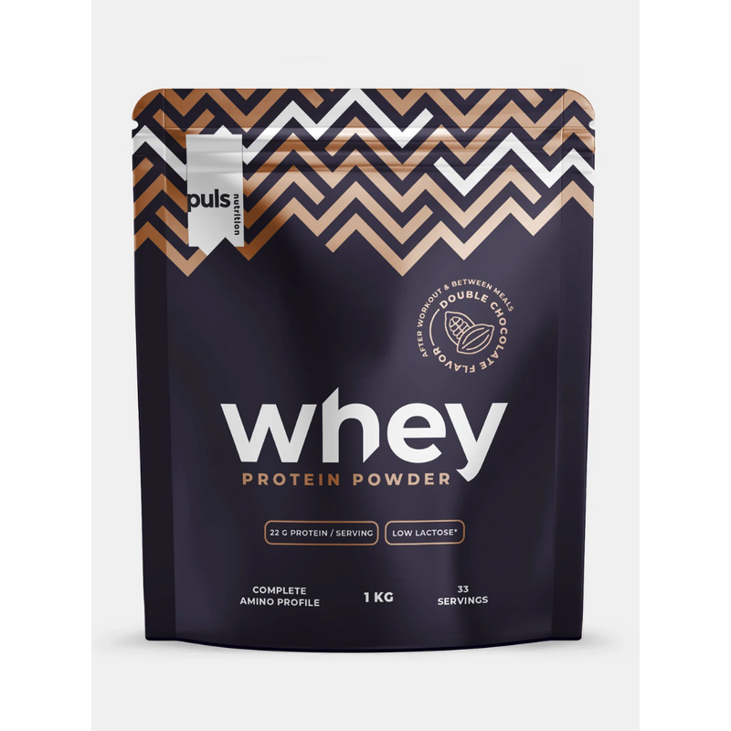 Whey protein powder low-lactose, 1 kg-Herakonsentraatti-PULS-Double Chocolate-Aminopörssi