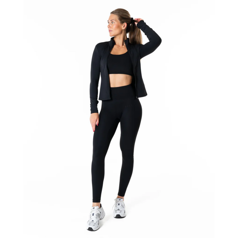 Clean Medium Support Sports Bra, Black-Naisten urheiluliivit-Relode-XS-Aminopörssi